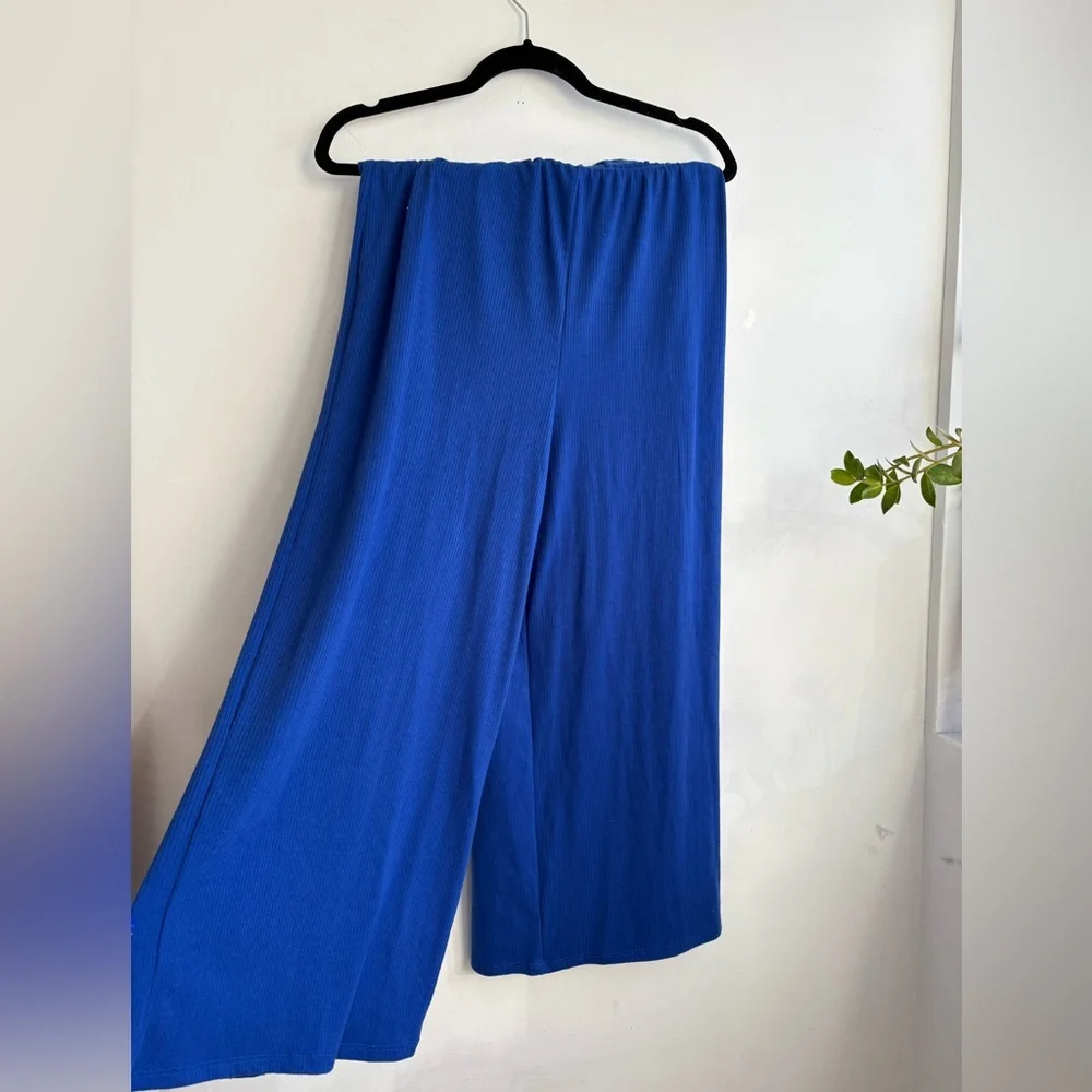 Dressed in LALA - Lex Ribbed Playsuit in Royal Blue - Picture 5 of 5